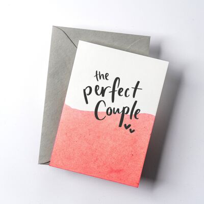 Die perfekte Dip-Dye-Buchdruckkarte für Paare