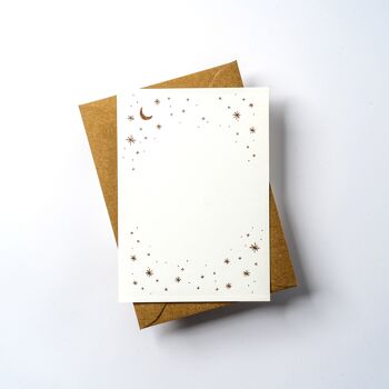 Ensemble de 10 cartes de correspondance en feuille d'or Constellation 3