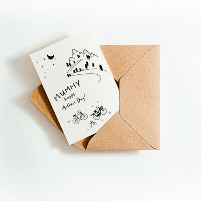 Mummy Happy Mother's Day Recycled Coffee Cup Card