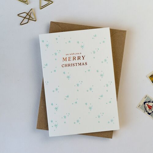 We Wish You A Merry Christmas' Letterpress Card