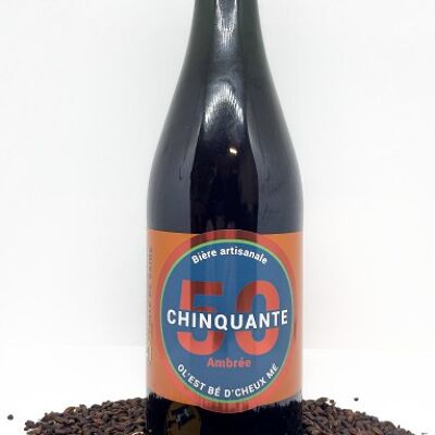 Artisanal Chinquante Amber Beer 6° - 75cl