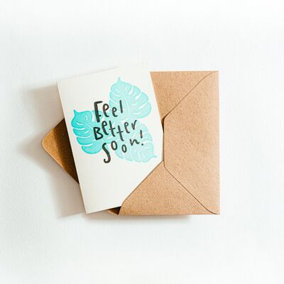Feel Better Soon Recycled Coffee Cup Card