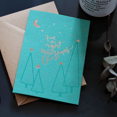 Twas The Night Before Christmas Letterpress Christmas Card