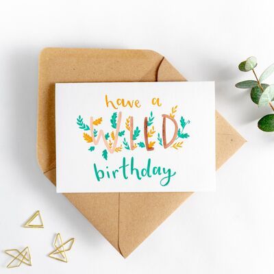Have A Wild Birthday Hot Foil Card