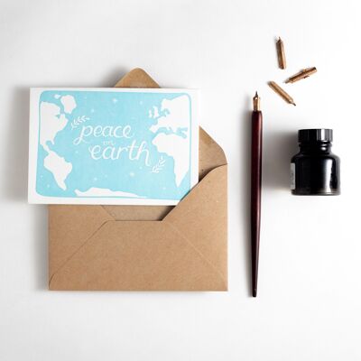 Peace On Earth Letterpress Card