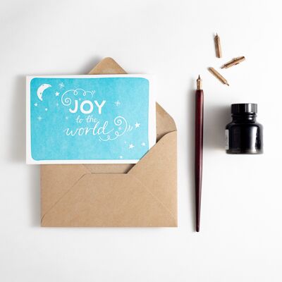 Joy To The World Letterpress Card