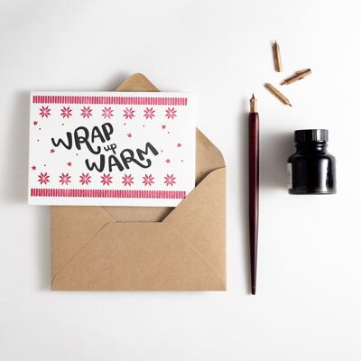 Wrap Up Warm Letterpress Card