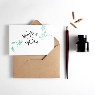 Thinking Of You Letterpress Card
