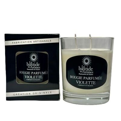 Violet scented candle +/- 60 hours