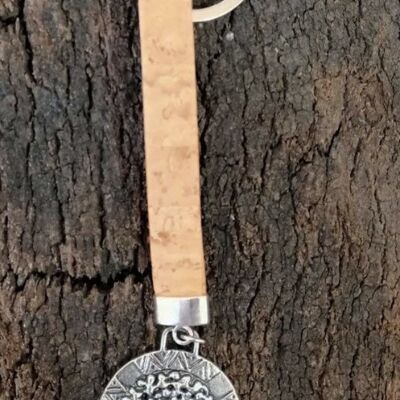 Cork keychain "Tree of Life in Relief"