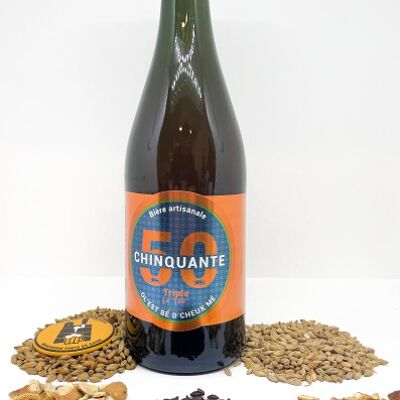 Artisanal Beer Chinquante Triple 8° - 75cl