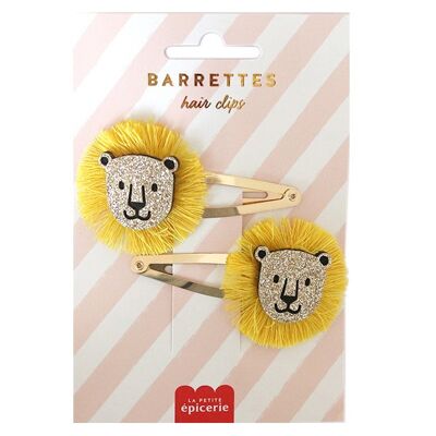 Barrettes cheveux - Lions (250049)