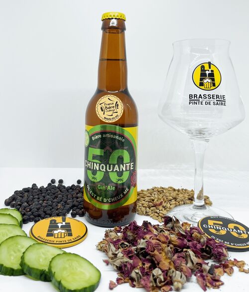 Bière Artisanale Chinquante Gin Ale 5° - 33cl