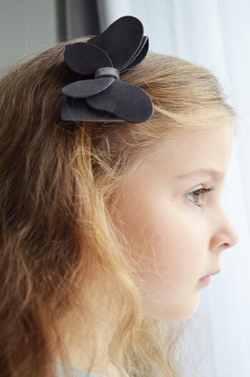 Black Hair Bow, Hair Bow for Girls, Black Bow, Black Hair Bow Clip