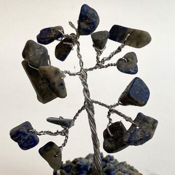 Arbre à micro-pierres précieuses, 15 perles, 6 cm, Sodalite 2