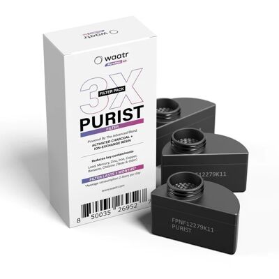 Filtros adicionales WAATR PureMax 4D - Paquete de 3 (PURIST)