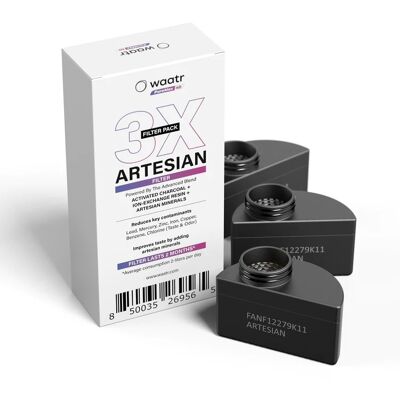 Filtri aggiuntivi WAATR PureMax 4D - Confezione da 3 (artesiano)