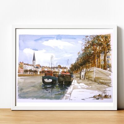 Póster Póster Lyon - Quai de Saône Ref. 43