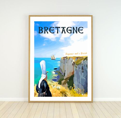 Affiche Bretagne - Degemer mat e Breizh