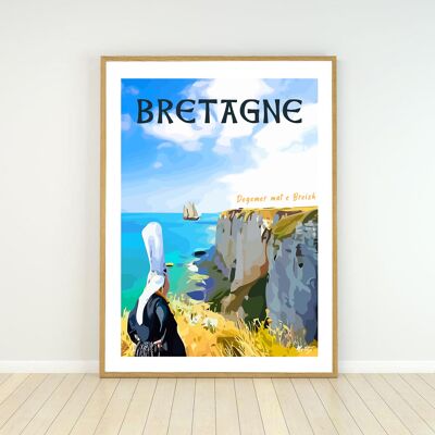 Affiche Bretagne - Degemer mat e Breizh