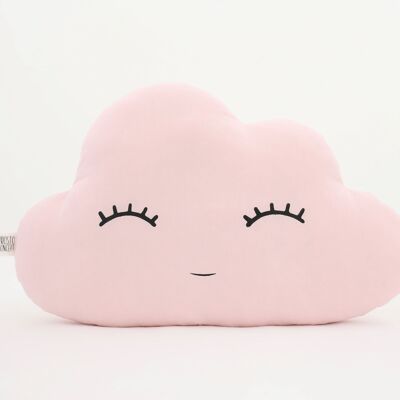 Smiling Pale Pink Large Cloud Cushion
