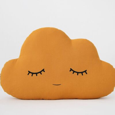 Sleepy Mustard Large Cloud Cushion