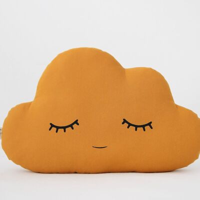 Sleepy Mustard Large Cloud Cushion