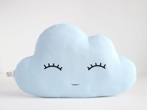 Smiling Light Blue Large Cloud Cushion