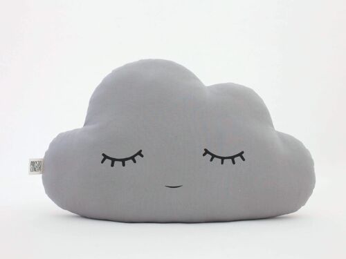 Sleepy Gray Large Cloud Cushion