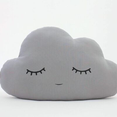 Schlafendes graues großes Wolken-Kissen