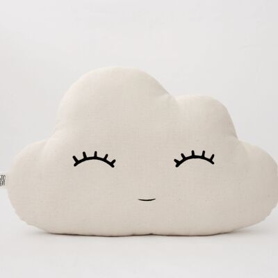 Smiling Beige Large Cloud Cushion