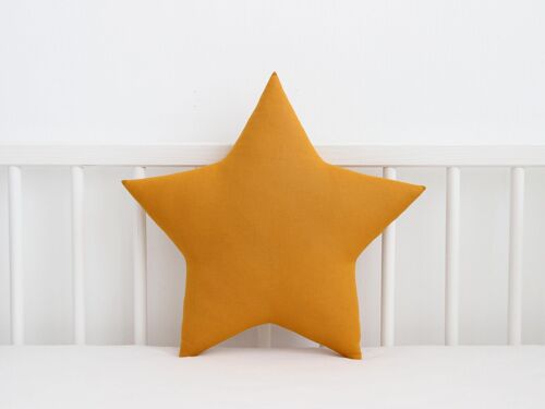Mustard Star Cushion