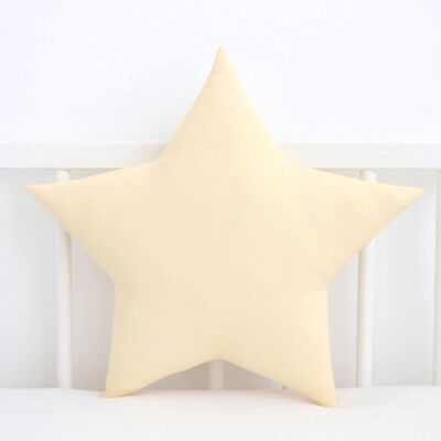 Pastel Yellow Star Cushion