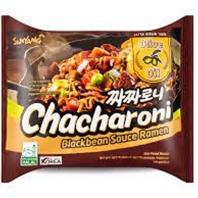 NOODLES CHACHARONI - Salsa di fagioli neri/salsa di soia scura (SAMYANG) 140G