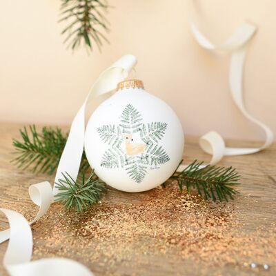 Petit Berge Christmas bauble "Fawn" - glass
