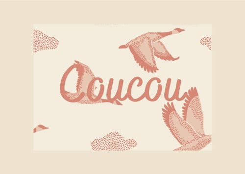 Carte Birdy Coucou - fabriquée en France
