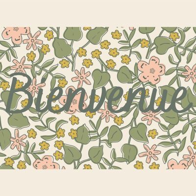 Carte Lily Bienvenue - fabriquée en France