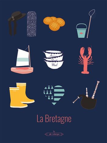 Affiche BRETAGNE Les Iconiques 8