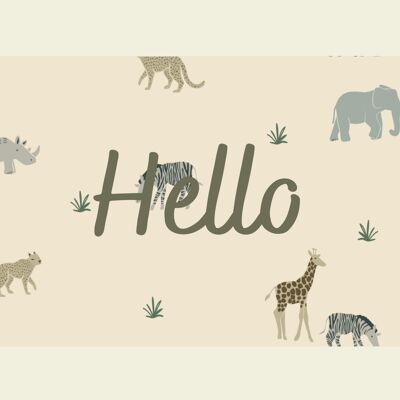 Tarjeta Savane Hello - hecha en Francia