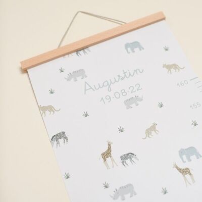 Customizable Savanna height chart
