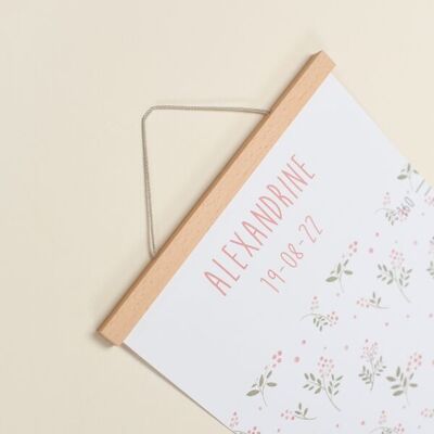 Grafico dell'altezza Pink Berry personalizzabile
