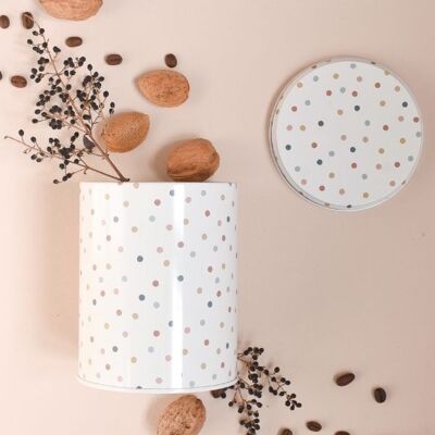 Confetti storage box - in food grade iron