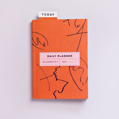 Livre de planificateur quotidien Leaf Scribble