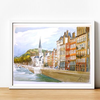 Póster Póster Lyon - Quai Fulchiron Ref. 32