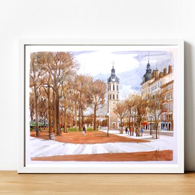 Póster Póster Lyon - Bellecour Charité en Lyon Ref. 30