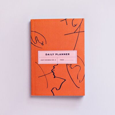 Libro de planificador diario Leaf Scribble - por The Completist