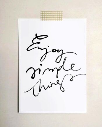 Carte postale "Enjoy simple things"