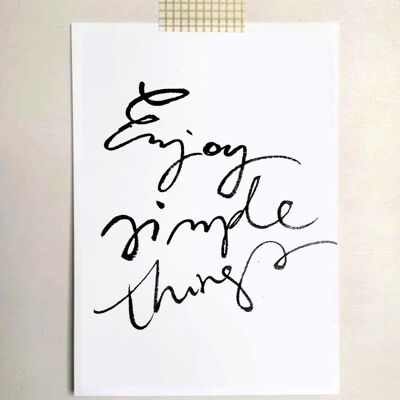 Carte postale "Enjoy simple things"