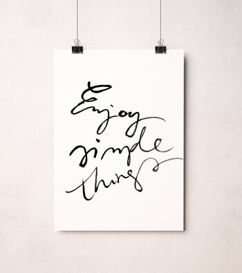 Affiche "Enjoy simple things" A4 1