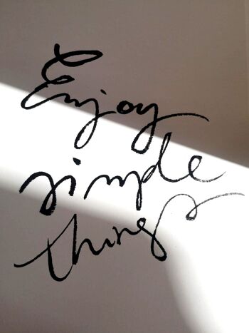 Affiche "Enjoy simple things" A4 2